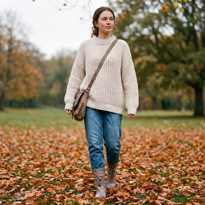 Willemijn | Laarzen Leren Dames Kniehoog Vetersluiting Studs