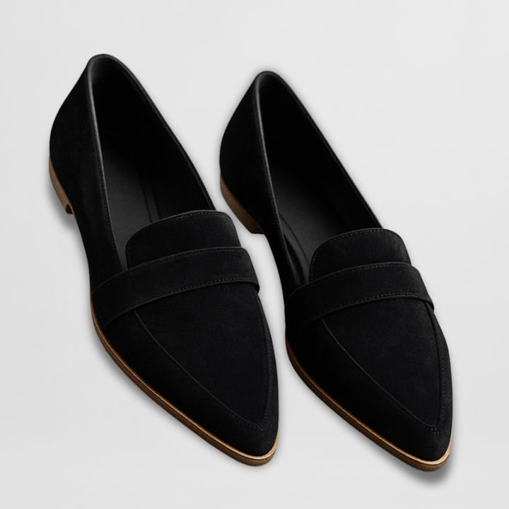 Willemijn | Penny Loafers Suède Dames Spitse Neus