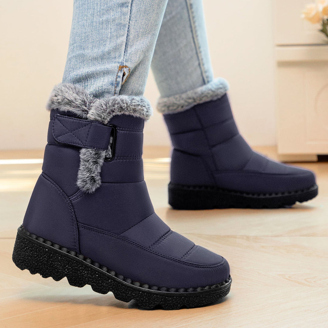 Winifred | Women's Faux Fur Winter Ankle Boots Quilted