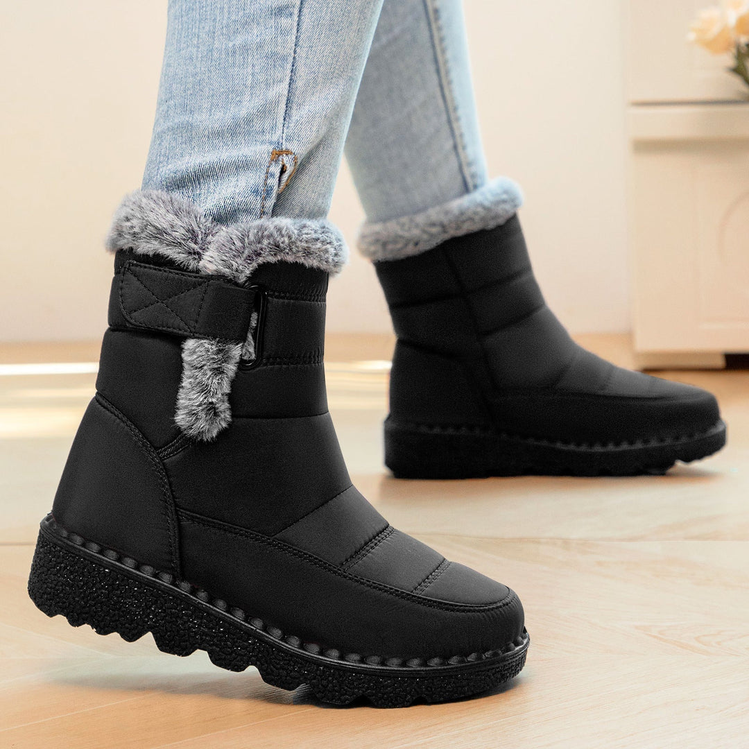 Winifred | Women's Faux Fur Winter Ankle Boots Quilted