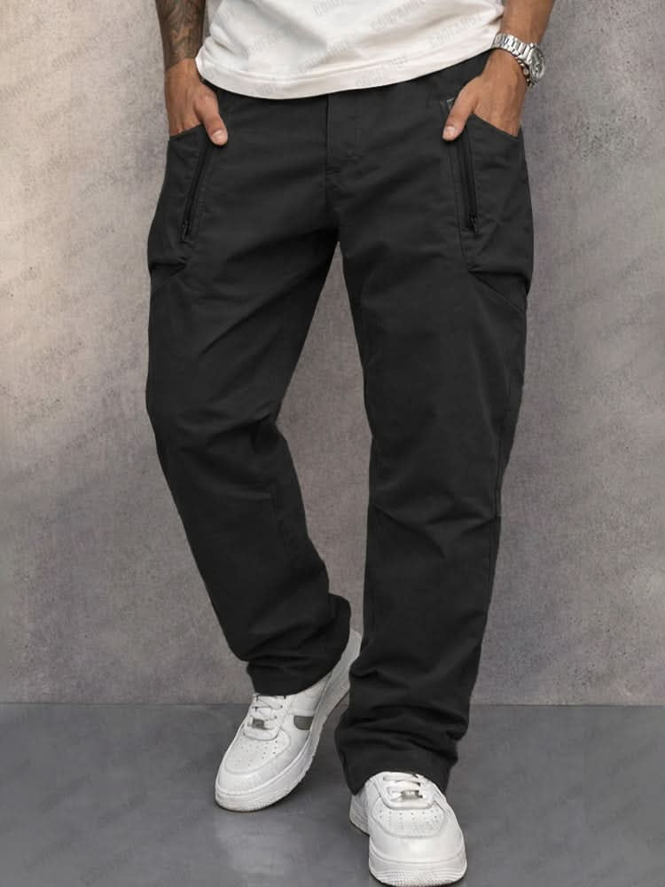 Wouter | Cargo Broek Heren Katoen Multi-Pocket Ritszakken