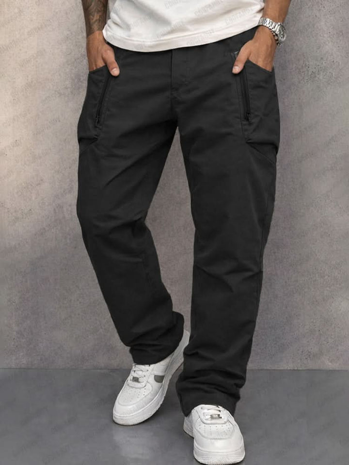 Wouter | Cargo Broek Heren Katoen Multi-Pocket Ritszakken