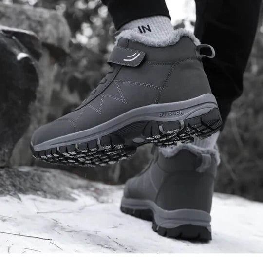 Wouter | Hoge Winterlaarzen Heren Gevoerd Antislip Outdoor