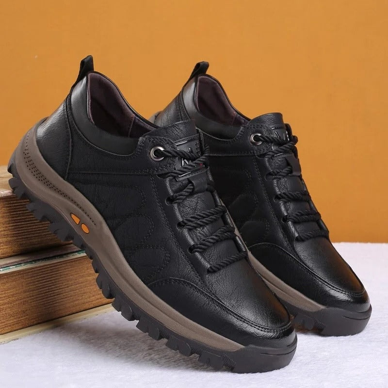 Wouter | Leren Schoenen Heren Veterschoenen Stevige Zool