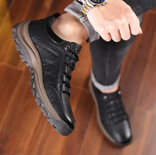 Wouter | Leren Schoenen Heren Veterschoenen Stevige Zool