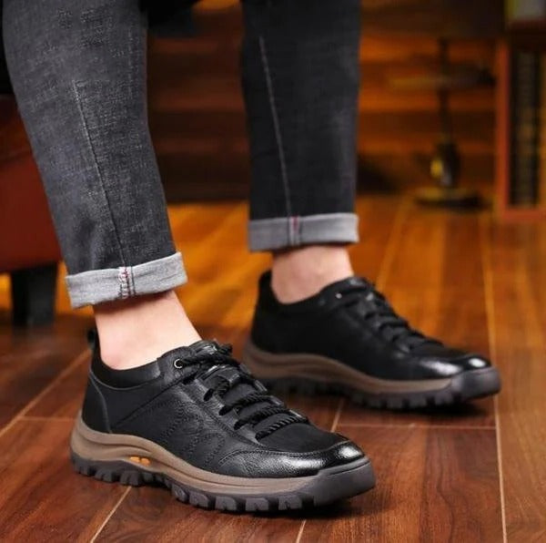 Wouter | Leren Schoenen Heren Veterschoenen Stevige Zool
