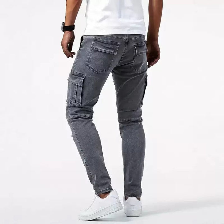 Wouter | Slim Fit Cargo Jeans Heren Cargozakken