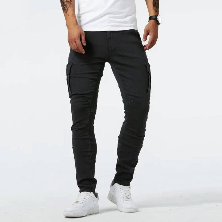 Wouter | Slim Fit Cargo Jeans Heren Cargozakken