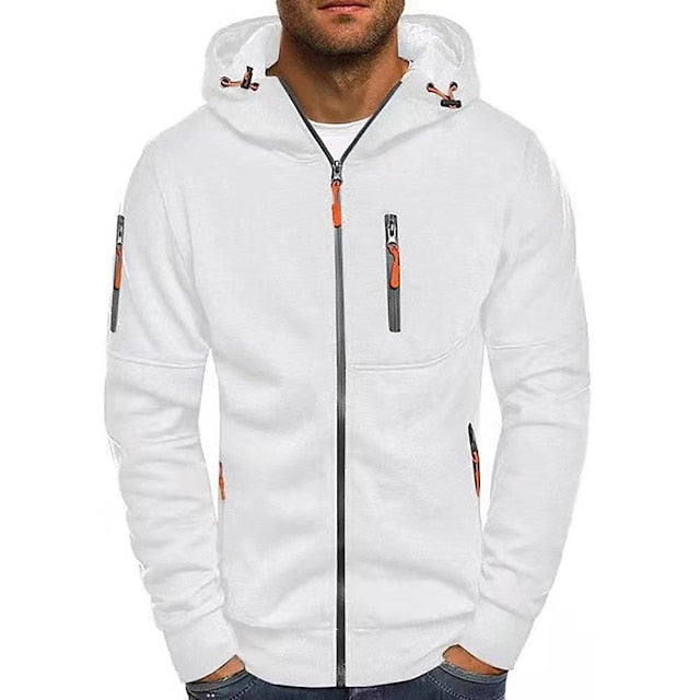 Wouter | Zip Hoodie Heren Met Capuchon Meerdere Zakken