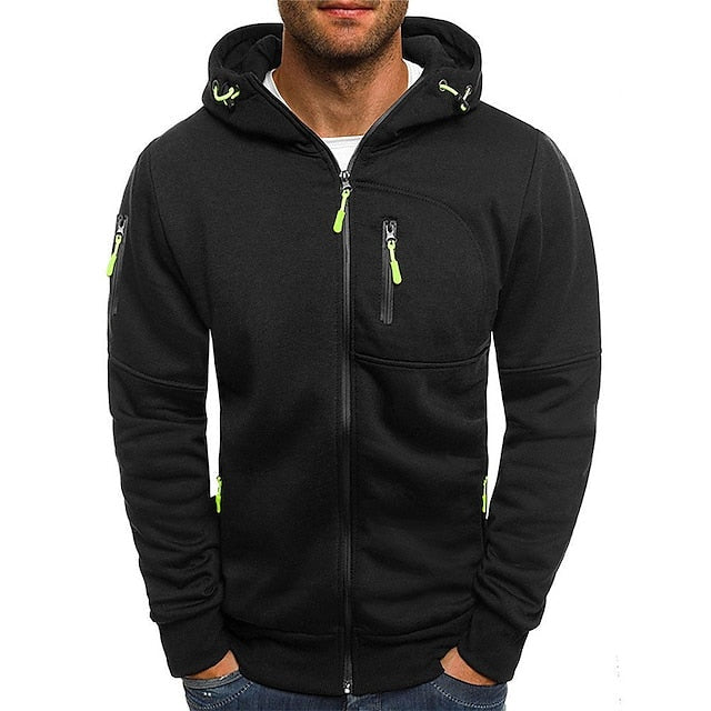 Wouter | Zip Hoodie Heren Met Capuchon Meerdere Zakken